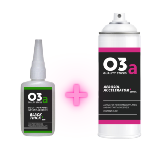 BUNDLE | O3a Thick Black 50ml + O3a Aerosol Activator 200ml